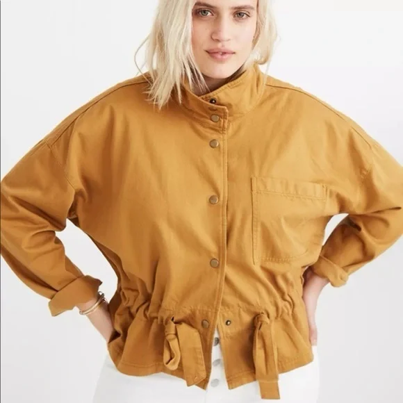 Madewell Southlake Military Jacket Dark Sahara Size 2X - Picture 4 of 10